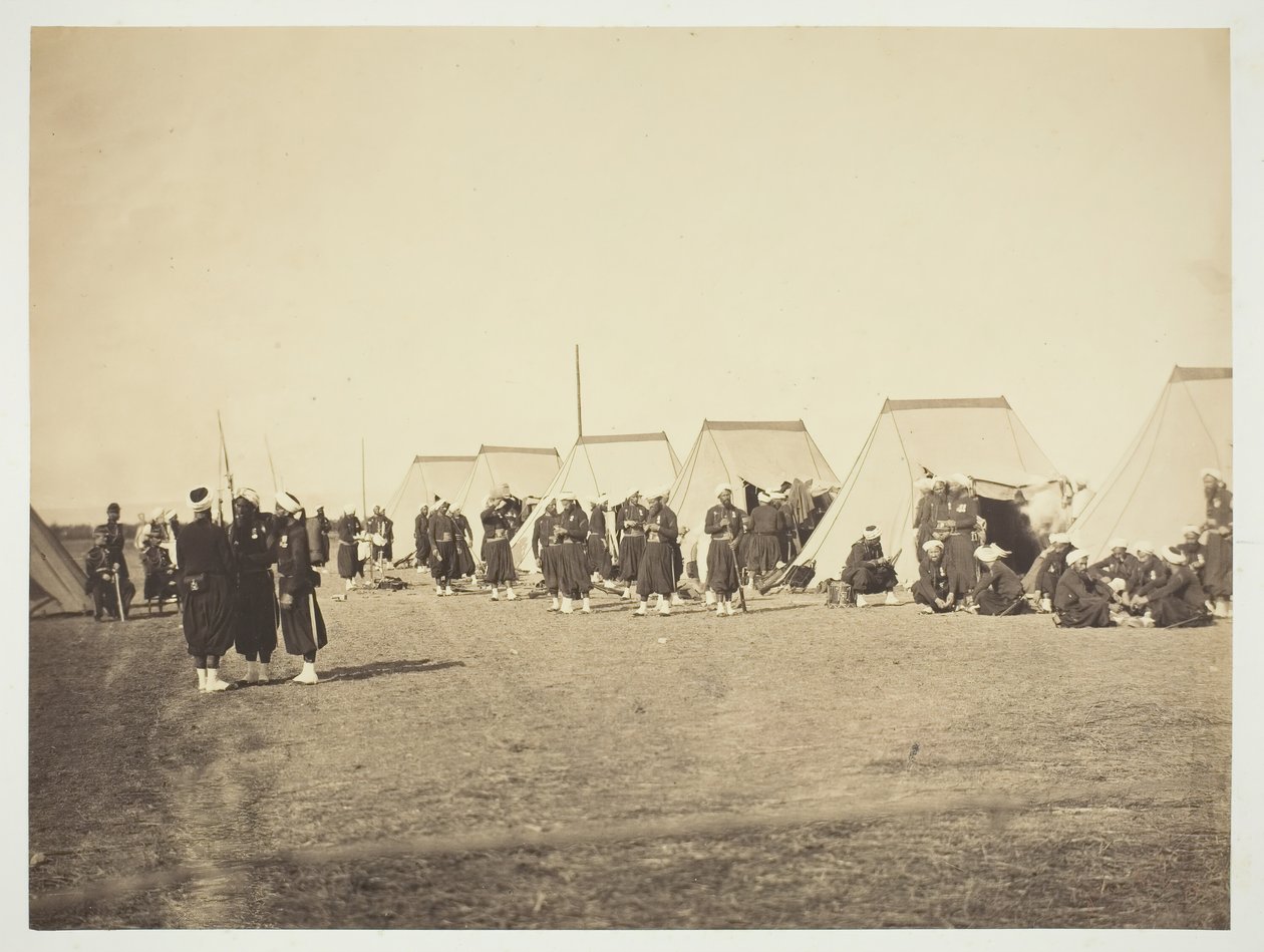 Sem título [Zouaves], 1857. de Gustave Le Gray