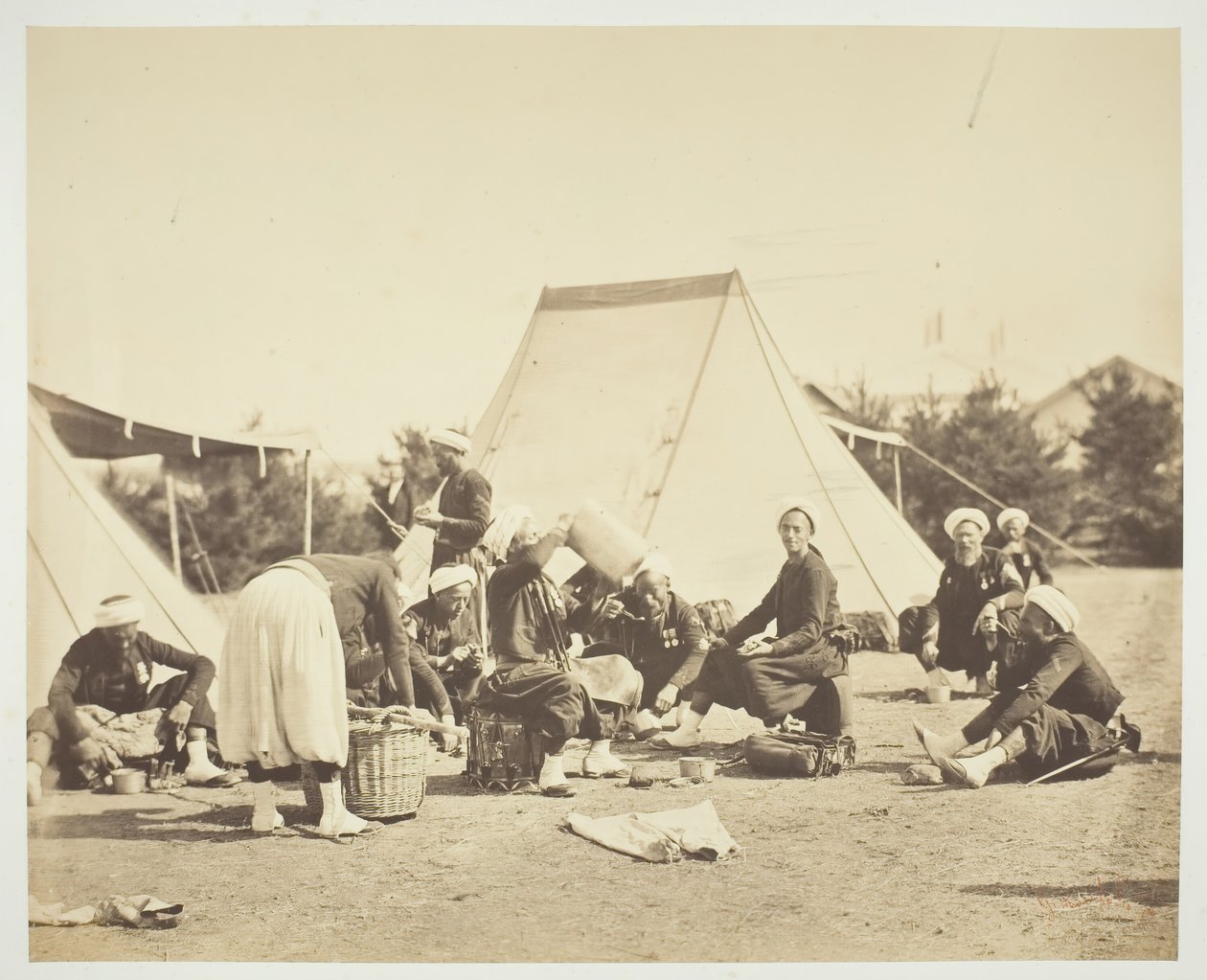 Sem título [Zouaves], 1857. de Gustave Le Gray