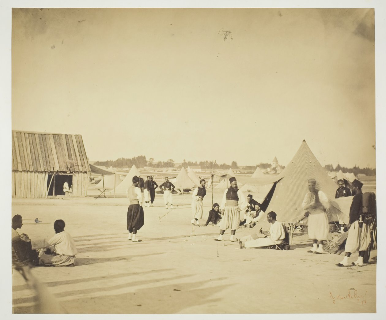 Zouaves sem título, 1857. de Gustave Le Gray