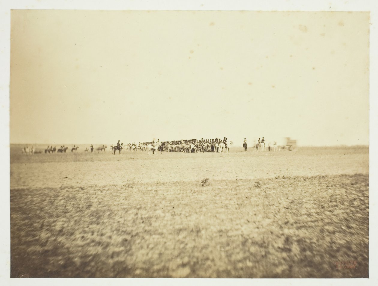 Sem título [cavalaria], 1857. de Gustave Le Gray