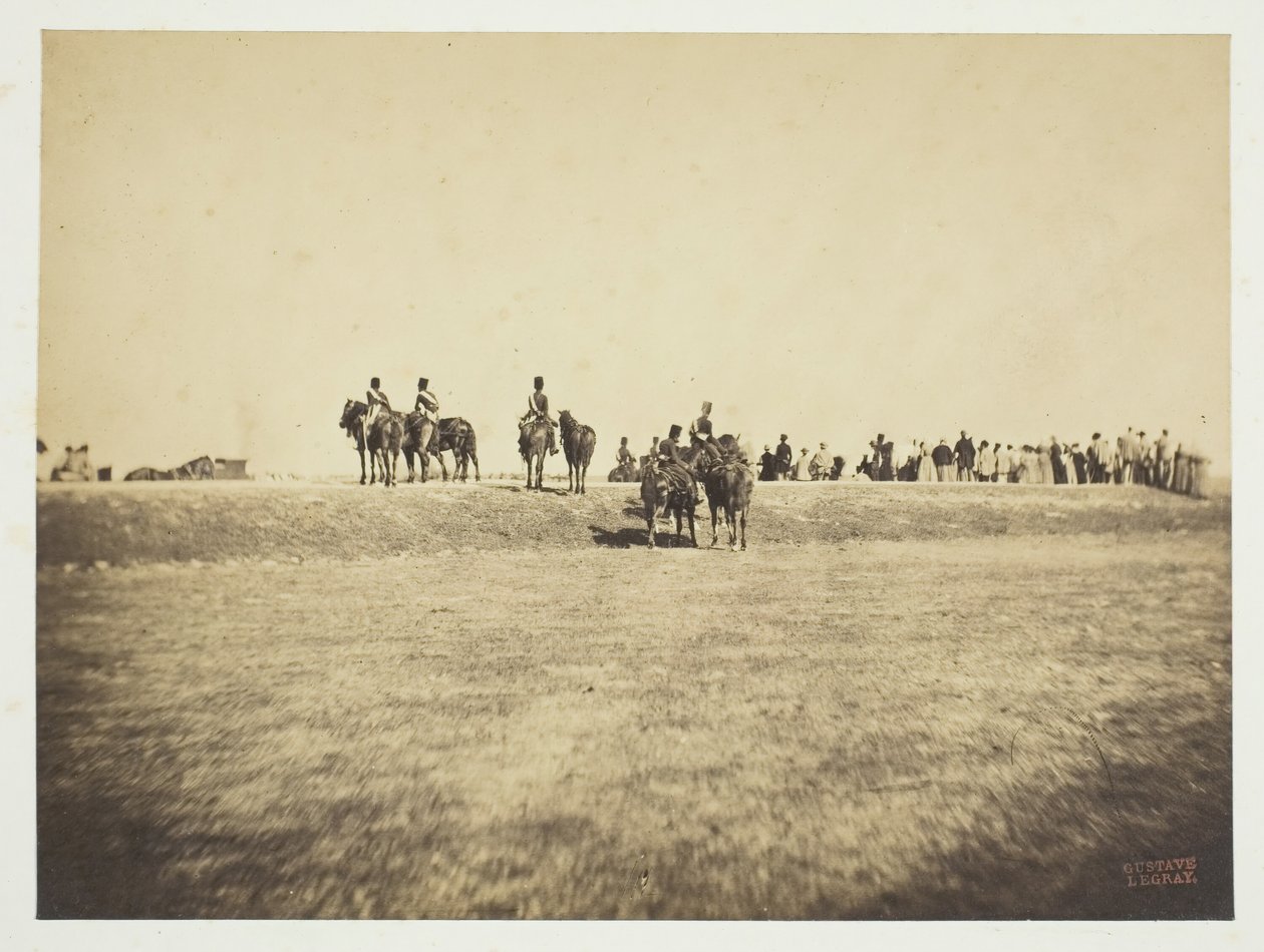 Sem título [cavalaria], 1857. de Gustave Le Gray