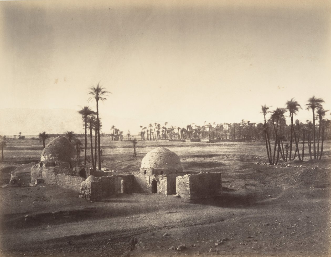 Vista da planície de Tebas tirada do templo de Karnac, 1867. de Gustave Le Gray