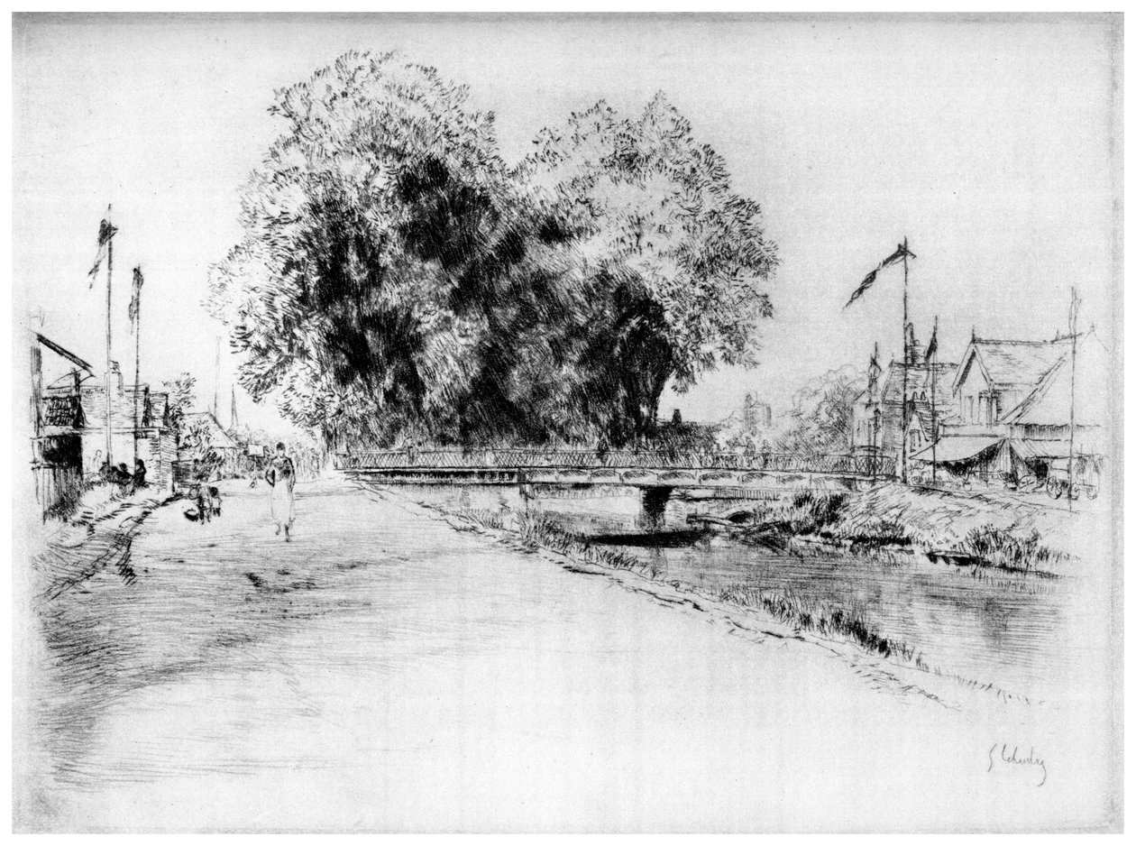 Canal a Troyes, c1880-1930 1924 de Gustave Leheutre