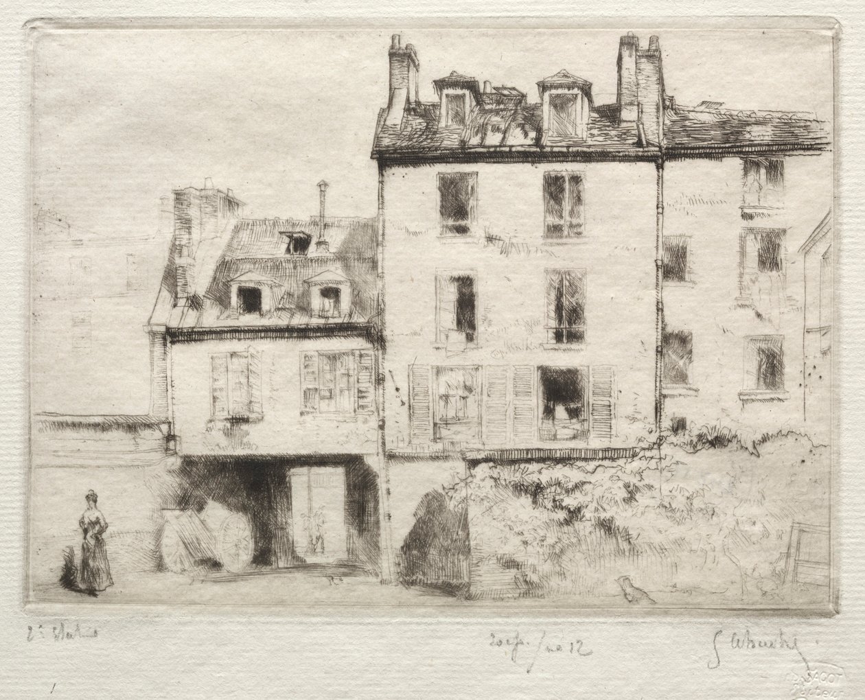 Rue Lacépède: o pátio da Cottens Steel. de Gustave Leheutre