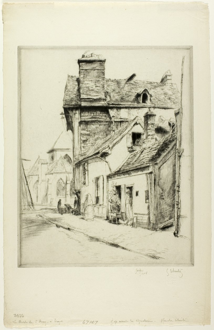 A abside de São Remy de Troyes de Gustave Leheutre