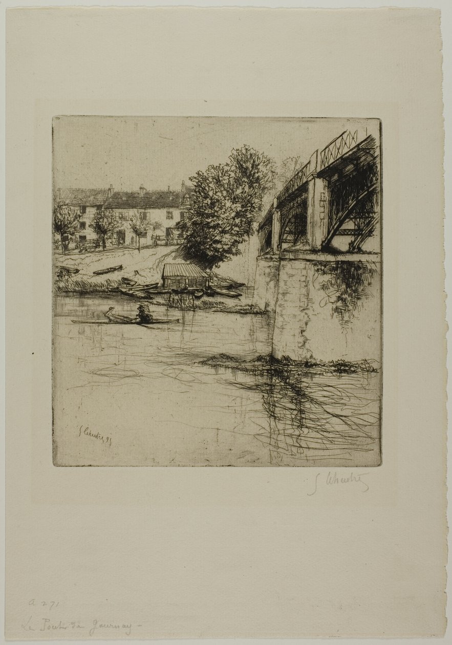 A ponte em Fournay, do lado de Gustave Leheutre