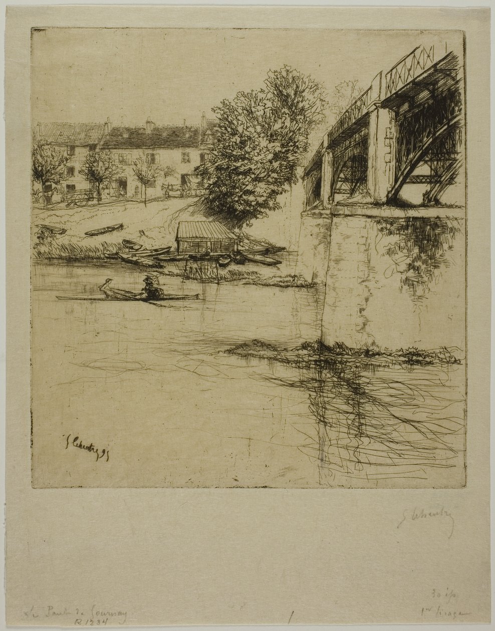 A ponte em Gournay, do lado de Gustave Leheutre