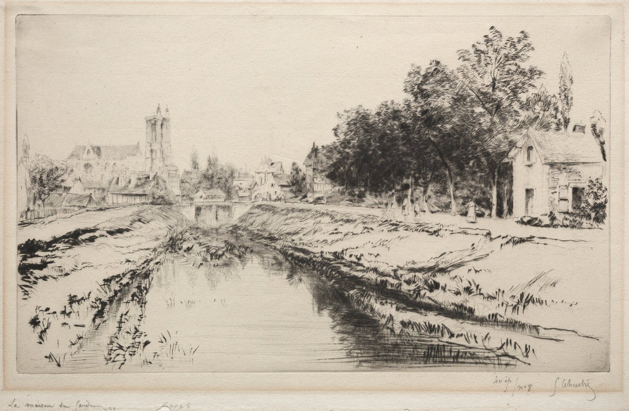 The Guardhouse, Troyes, 1901. de Gustave Leheutre