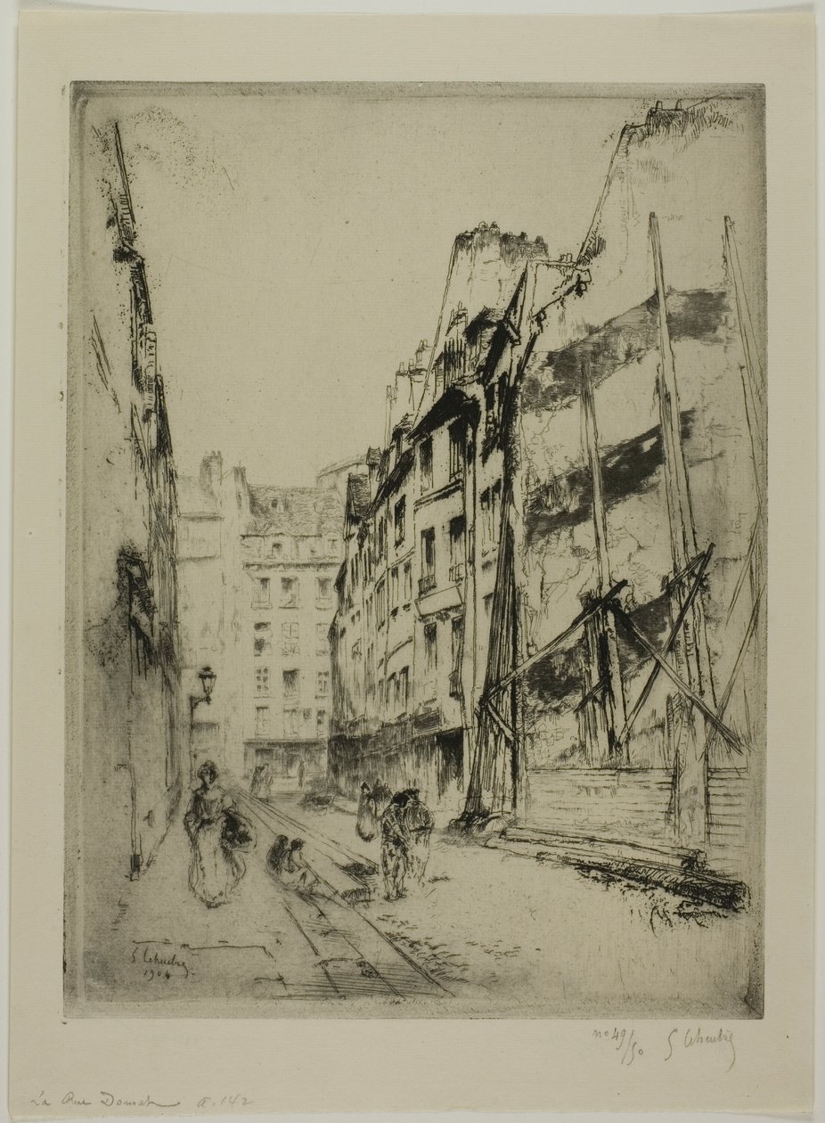 A Rue Domat, Paris de Gustave Leheutre