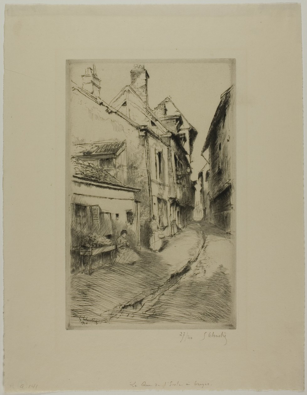 A rua da escola, Troyes de Gustave Leheutre