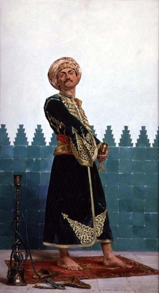 Um guarda árabe de Gustave Leon Antoine Marie Popelin