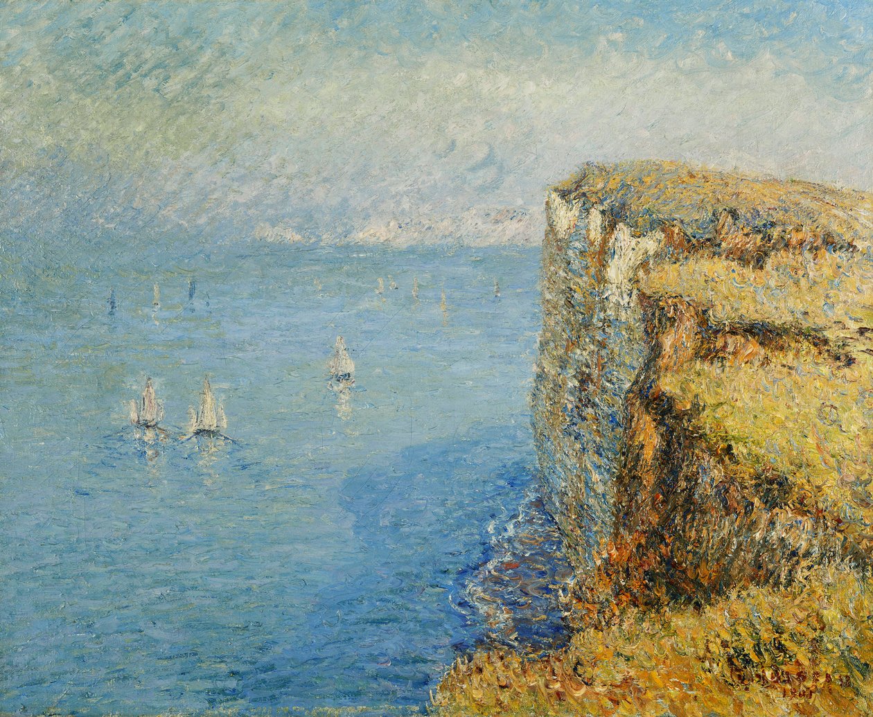 Falésias na Normandia; Penhascos na Normandia, 1901 de Gustave Loiseau