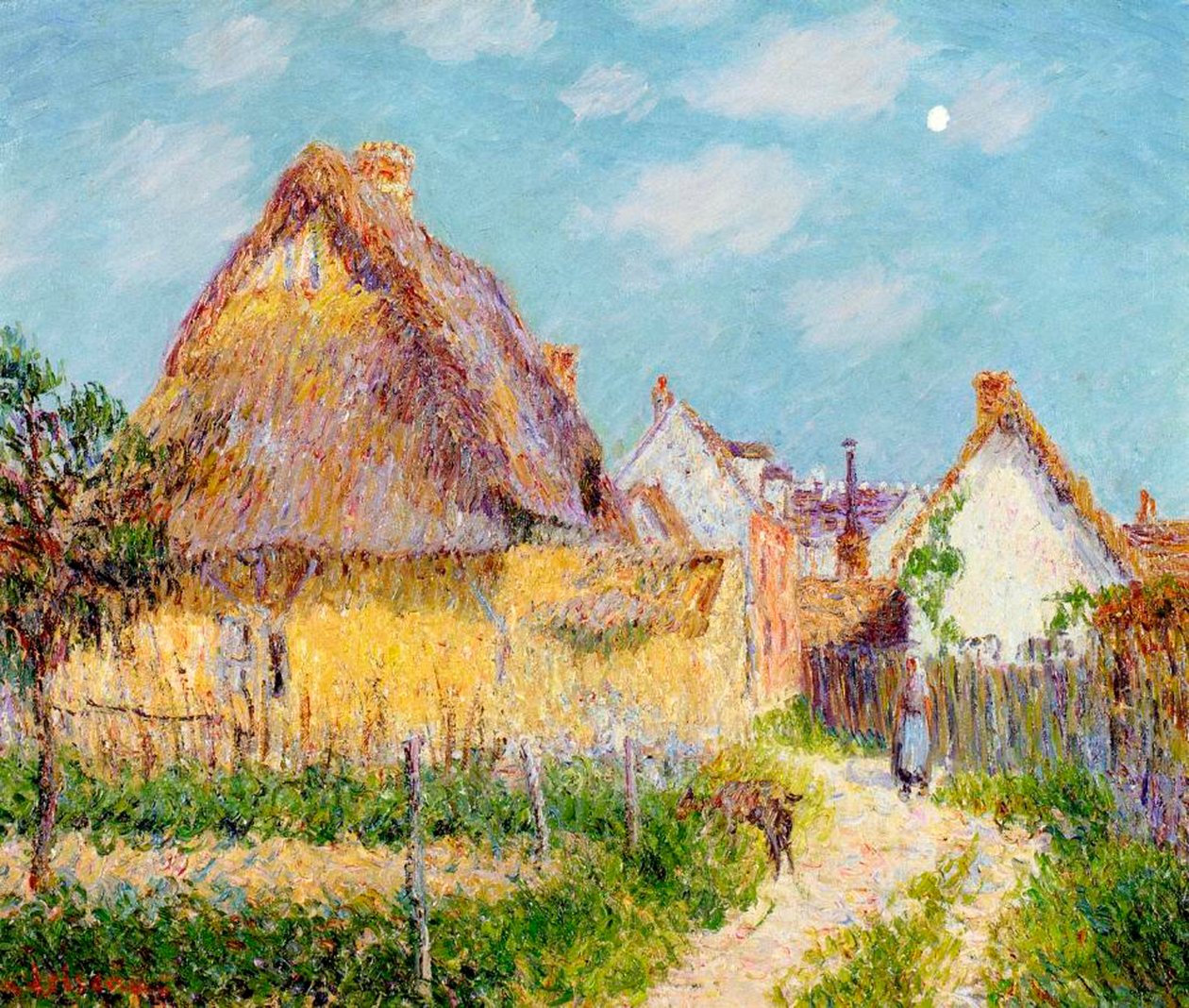 Casa de campo em Le Vaudreuil, 1903 de Gustave Loiseau