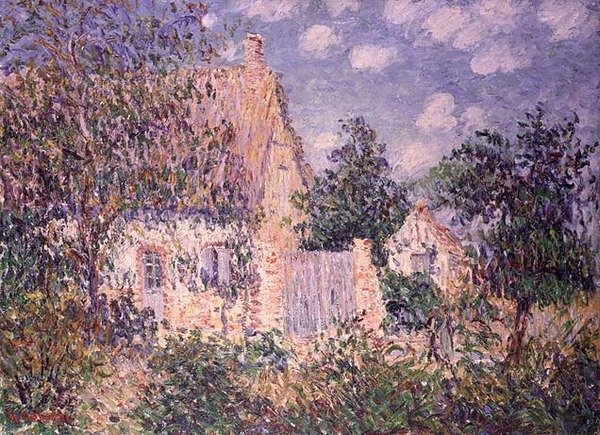 Casa de campo em St. Cyr du Vaudreuil (óleo sobre tela) de Gustave Loiseau