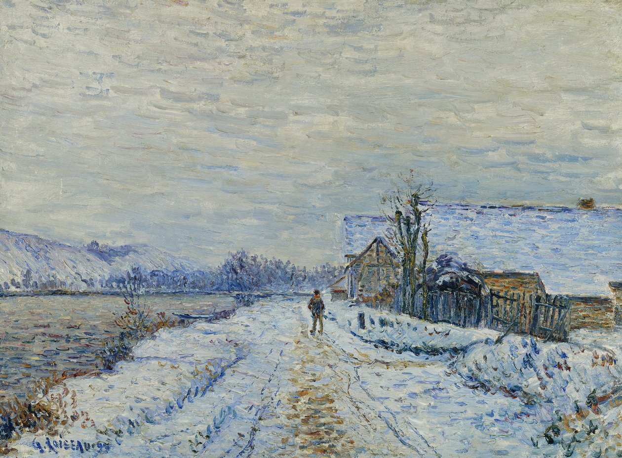 Efeito de neve em Tournedos, 1899 de Gustave Loiseau