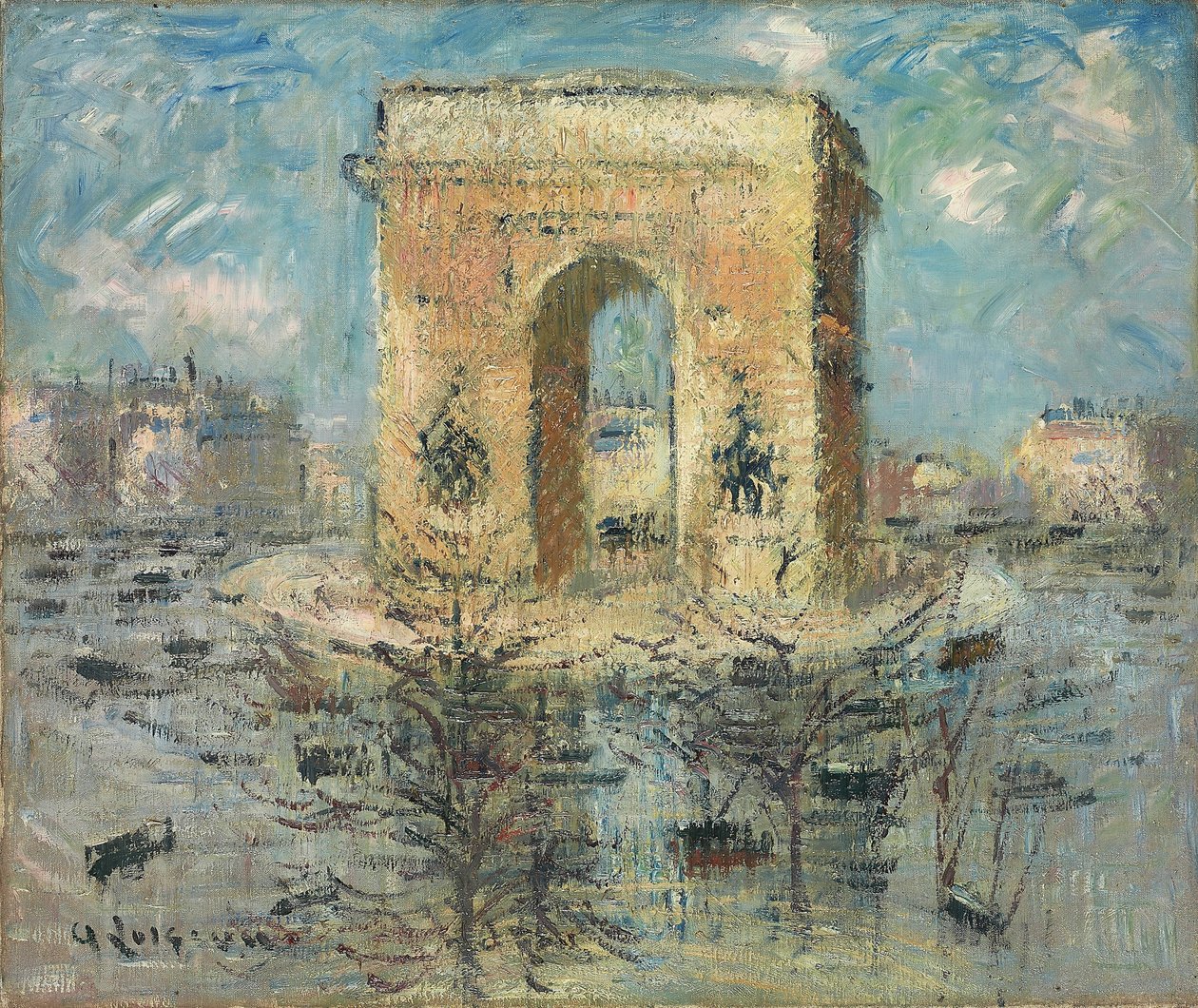 L "Arco do Triunfo, La Place de l" Etoile, 1929 de Gustave Loiseau