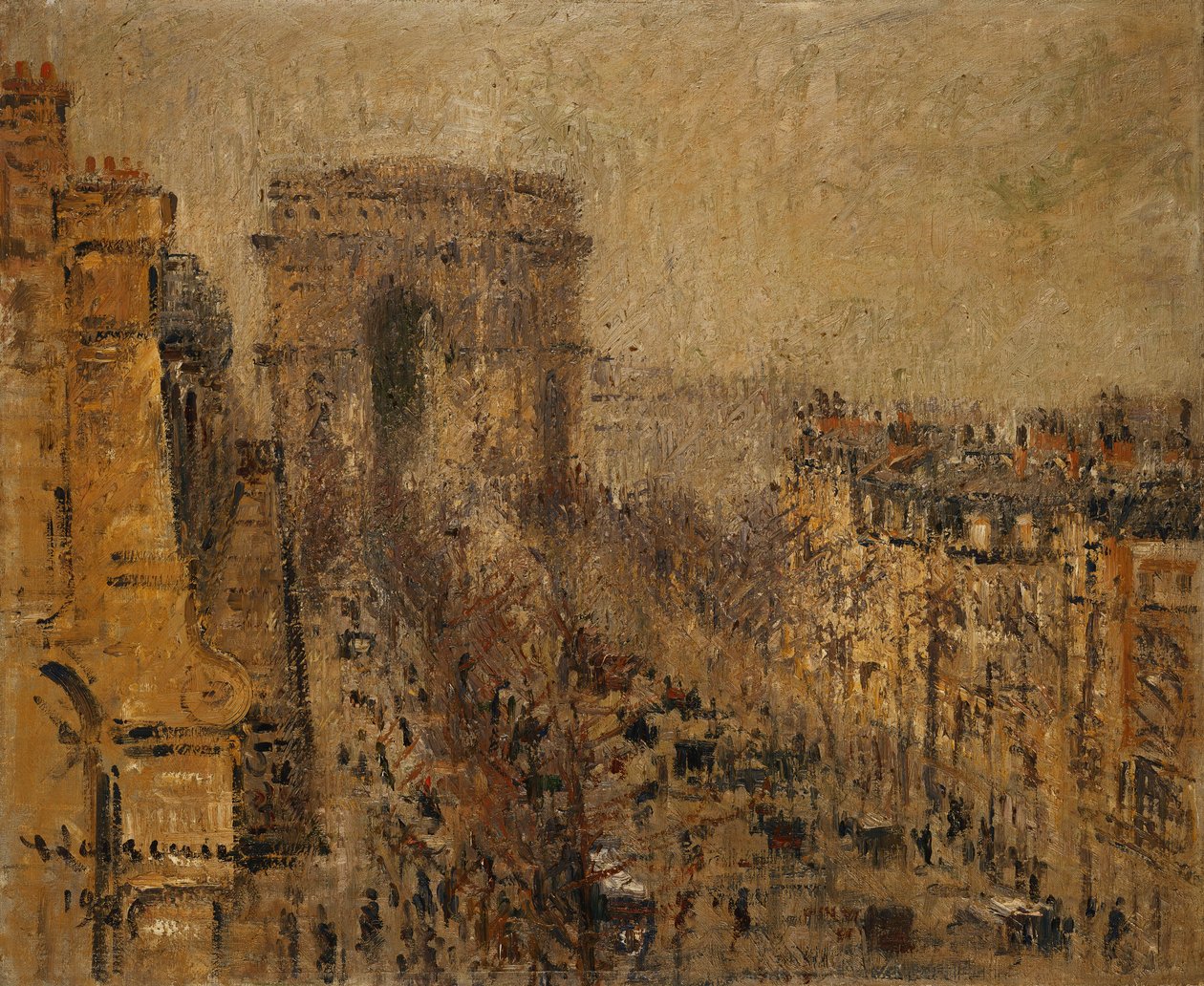 L "Avenue de Friedland, Paris, Céu nublado; L" Avenue de Friedland, Paris, Ciel Cloudy, 1925 de Gustave Loiseau