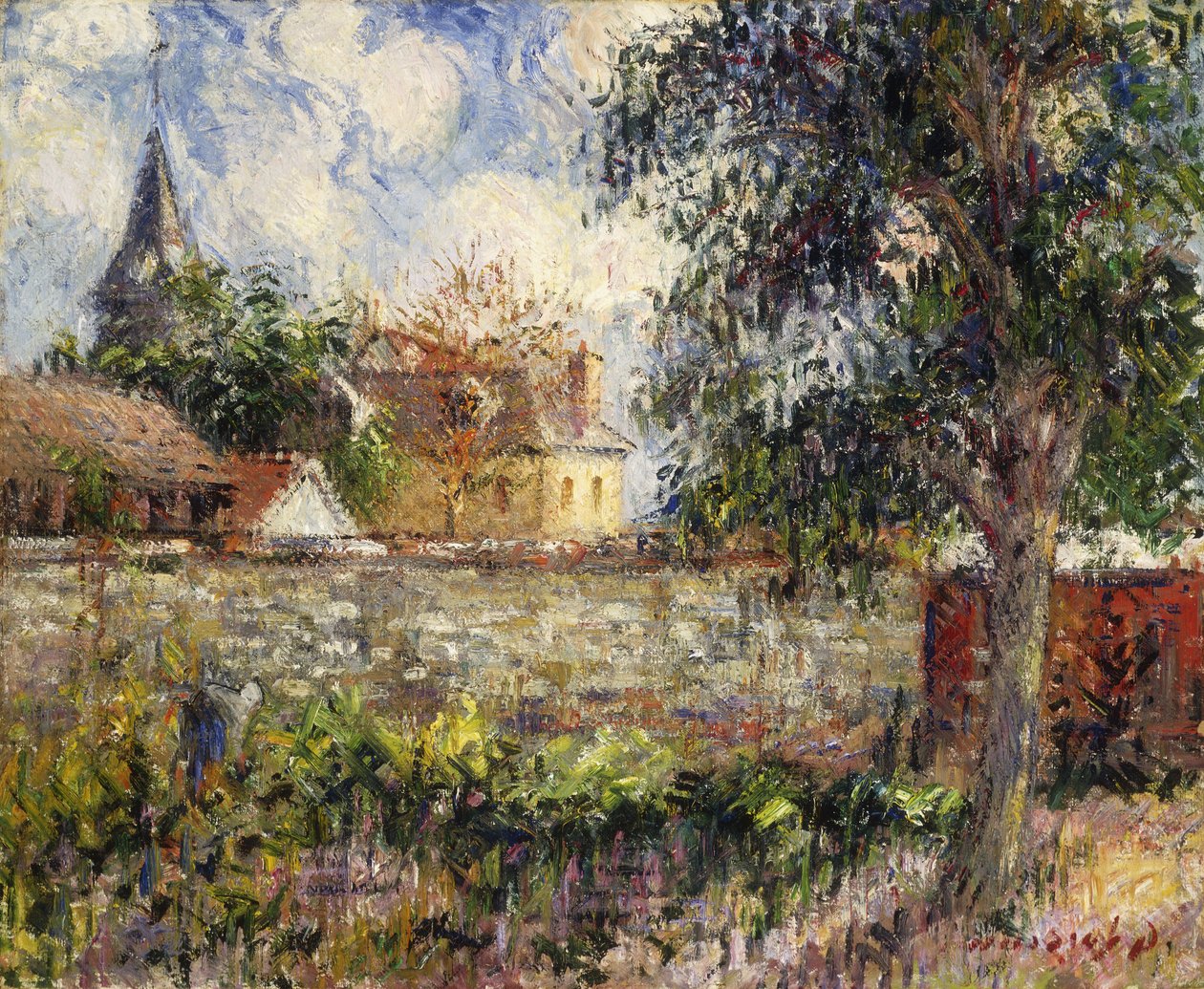 Campo da Normandia; Paisagem na Normandia, 1927 de Gustave Loiseau