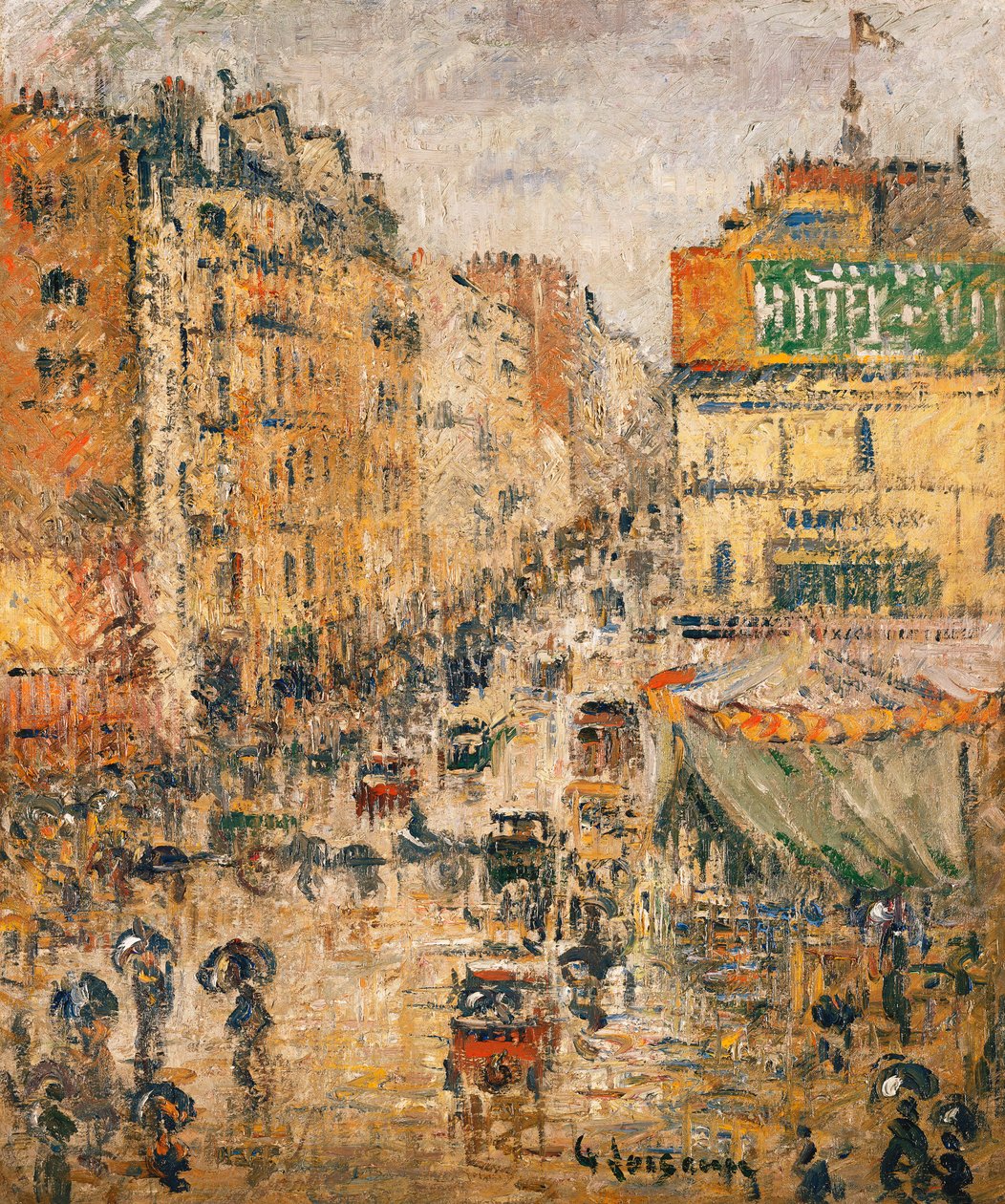 Rue de Clignancourt, Paris, c.1924 de Gustave Loiseau