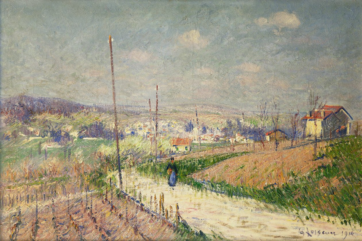 Primavera em Ile de France; Primavera em Ile de France, 1916 de Gustave Loiseau