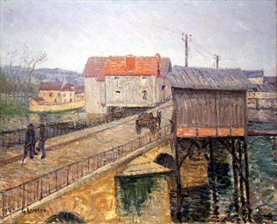 A Ponte de Moret (óleo sobre tela) de Gustave Loiseau