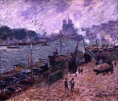 A Ponte Henri IV (óleo sobre tela) de Gustave Loiseau