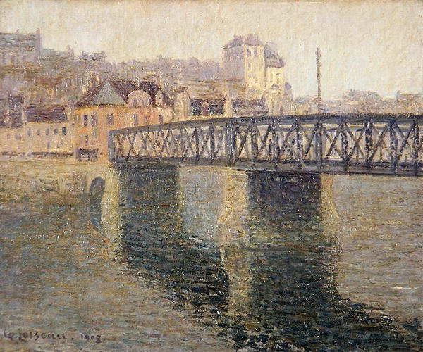 A Ponte de Ferro em St. Ouen de Gustave Loiseau