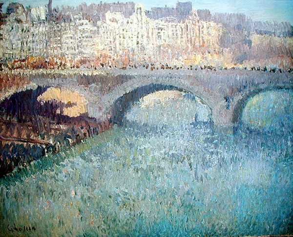 Vista da Pont Neuf (óleo sobre tela) de Gustave Loiseau