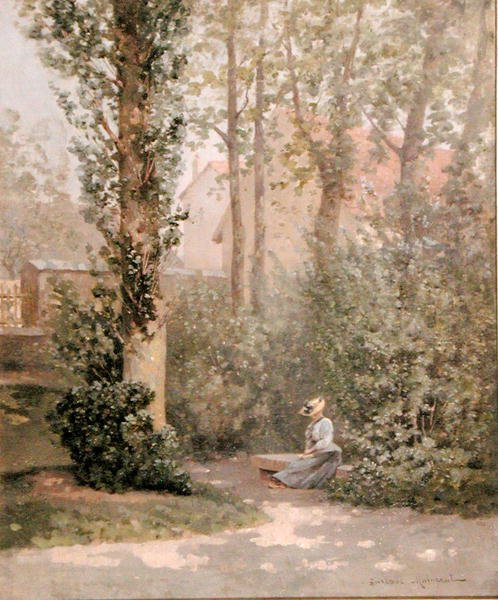 No Parque (óleo sobre tela) de Gustave Maincent