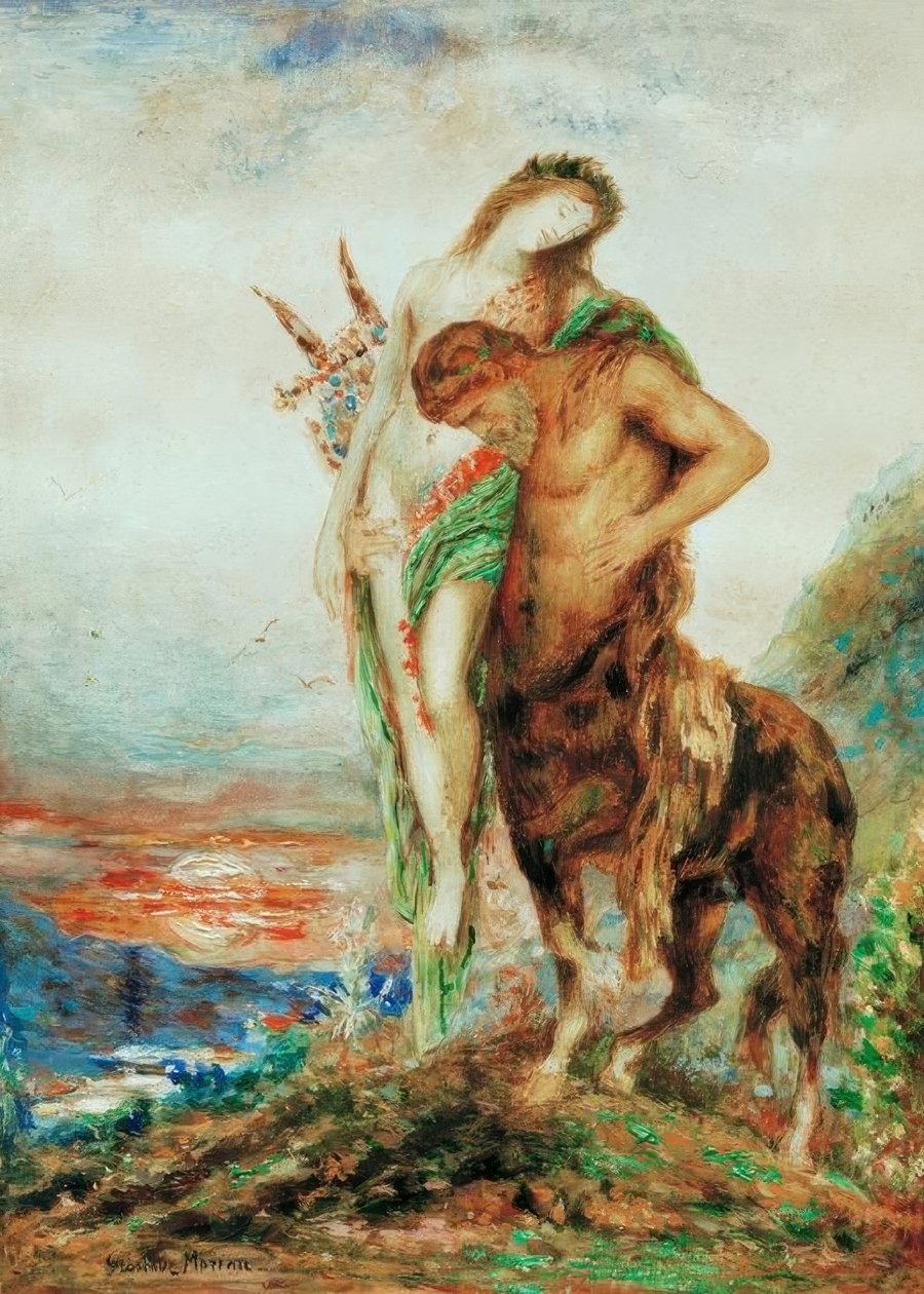 O centauro cansado de Gustave Moreau