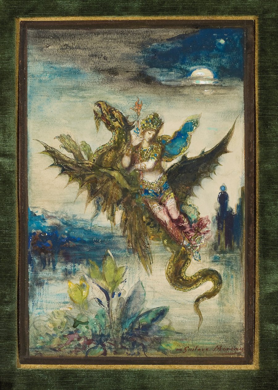 Sonho do Oriente ou do Peri, c.1881 de Gustave Moreau