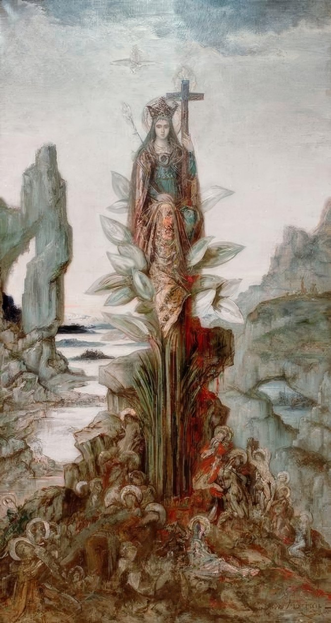 Flor mística de Gustave Moreau