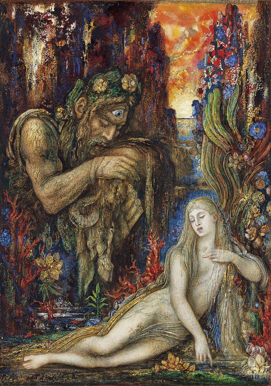 Francês: Galatée Galathea de Gustave Moreau