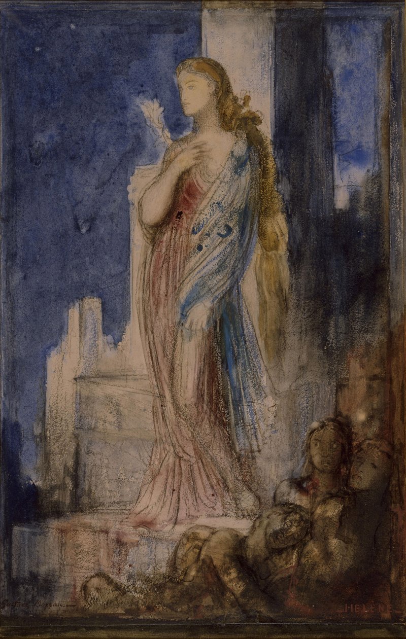 Helen nas muralhas de Tróia de Gustave Moreau