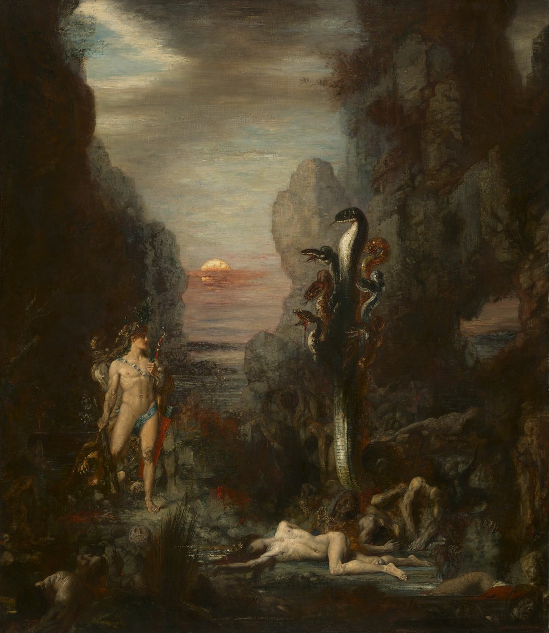 Hércules e a Hidra de Lerna de Gustave Moreau