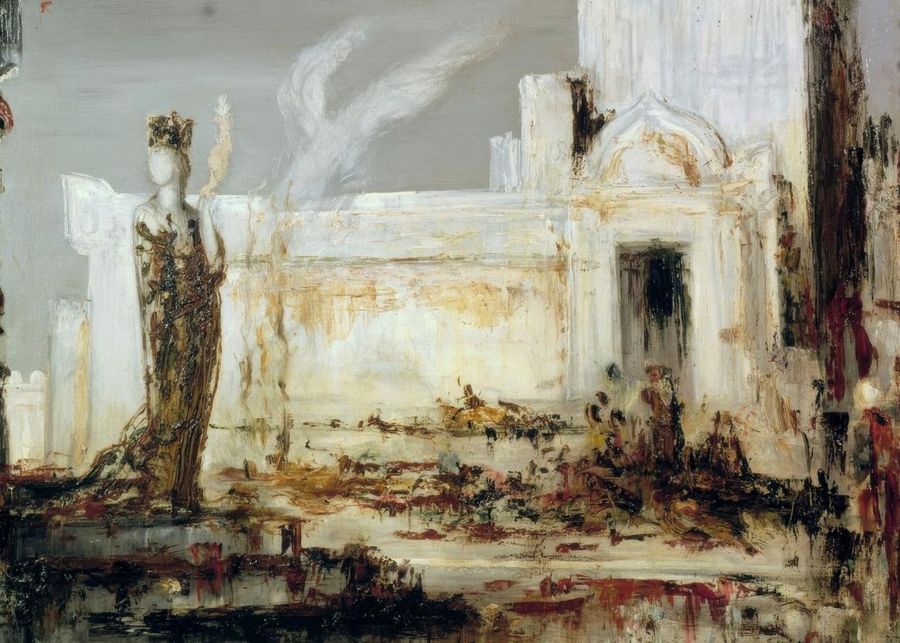 Helen no portão Scee de Gustave Moreau
