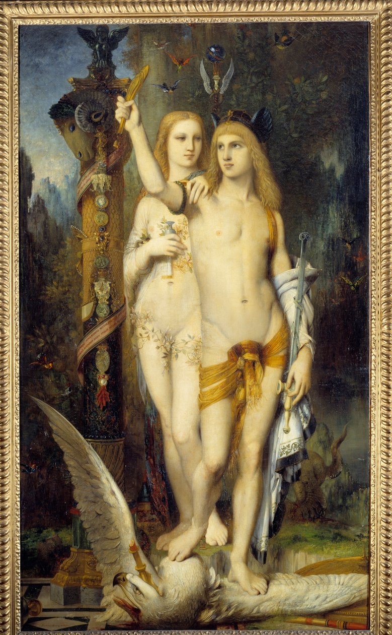 Jason e Medee Painting de Gustave Moreau (1826-1898) 1865 Sun. 2,04x1,15 m Paris, musee d