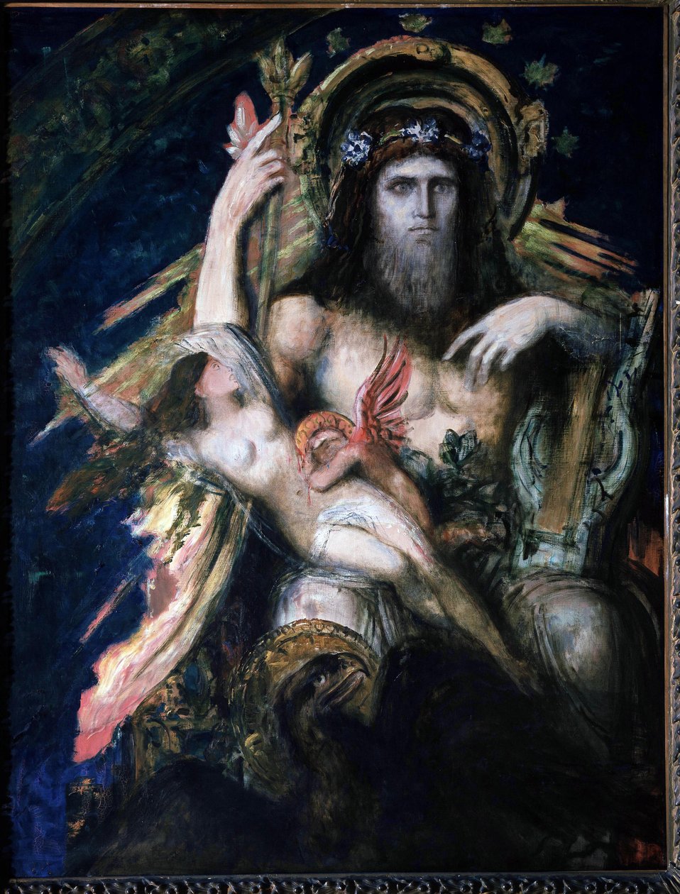Júpiter (Zeus) e Semelé (maldito) de Gustave Moreau. de Gustave Moreau