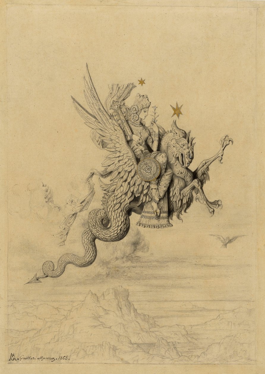 La Peri (sujeito mitológico) de Gustave Moreau