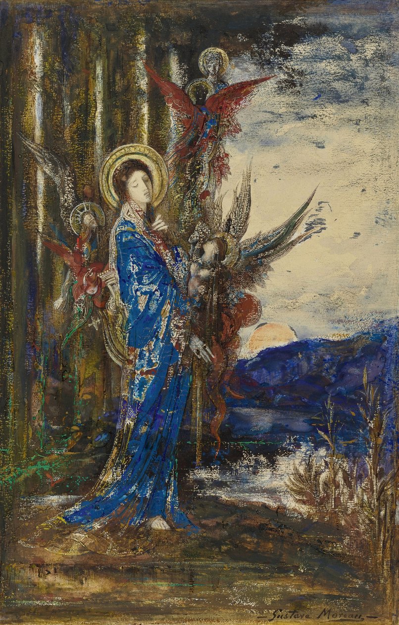"Aquarela de Gustave Moreau (1826-1898) Colecção privada de Gustave Moreau