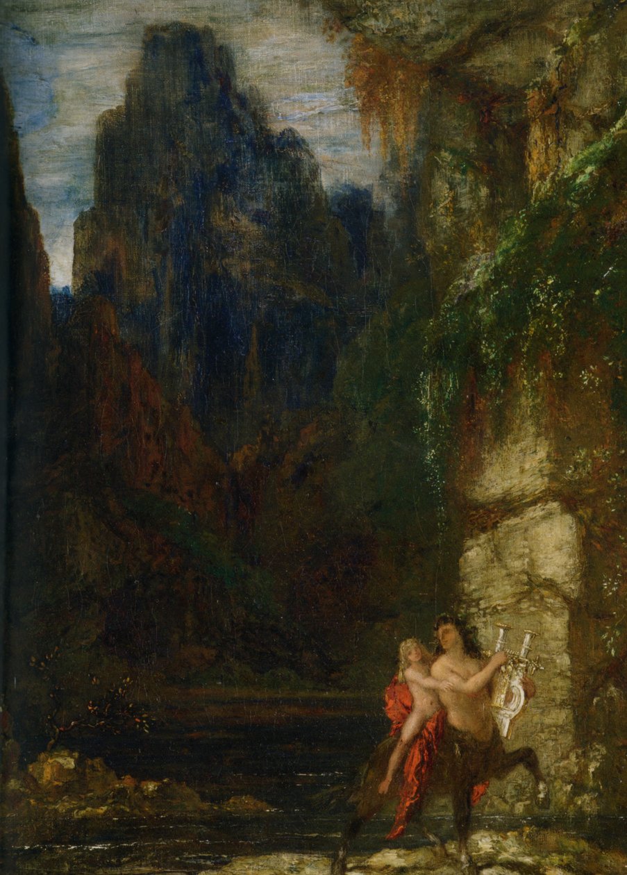 Moreau - A Educação de Aquiles de Gustave Moreau