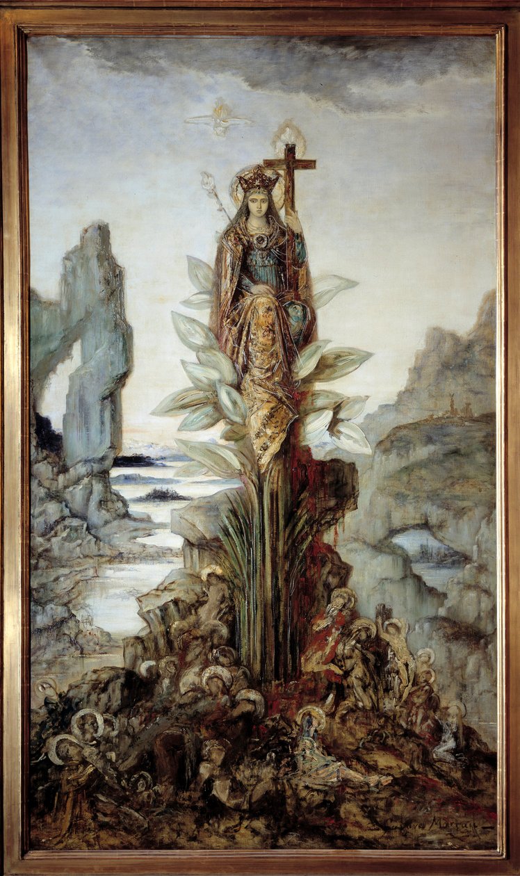 Flor mística. Pintura de Gustave Moreau (1826-1898) de Gustave Moreau