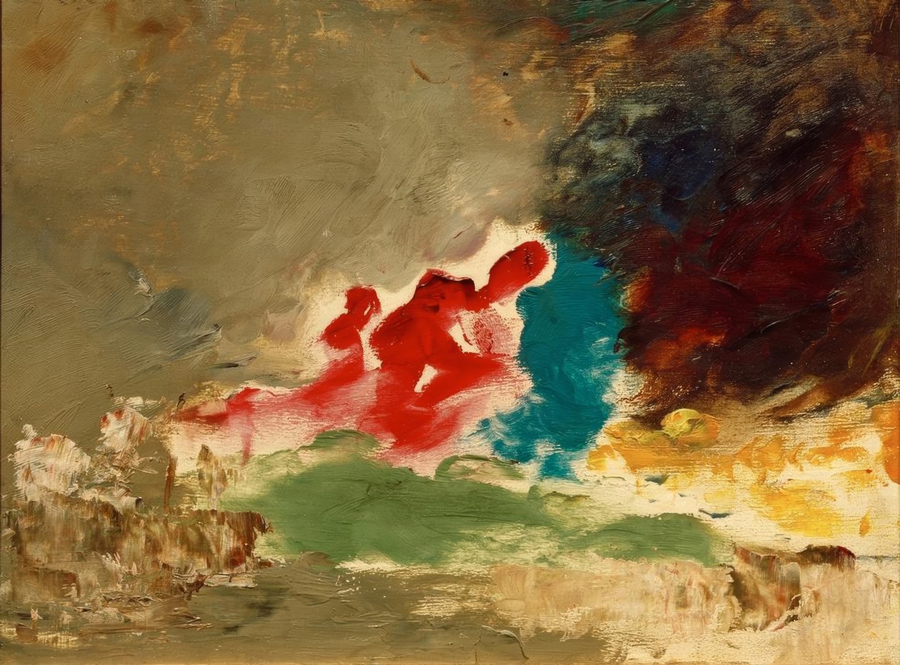 Sem título (esboço colorido) de Gustave Moreau