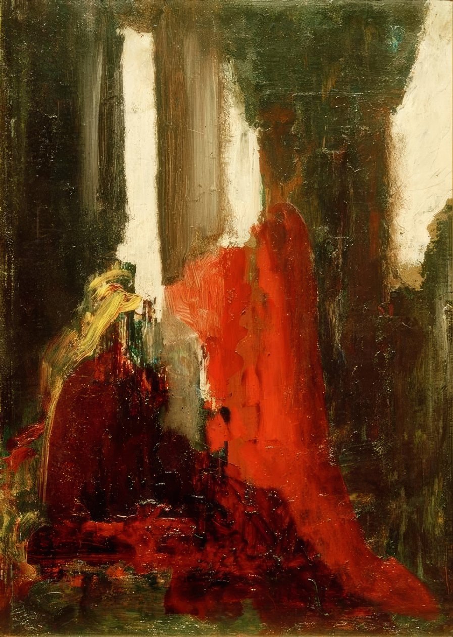 Sem título (esboço colorido) de Gustave Moreau