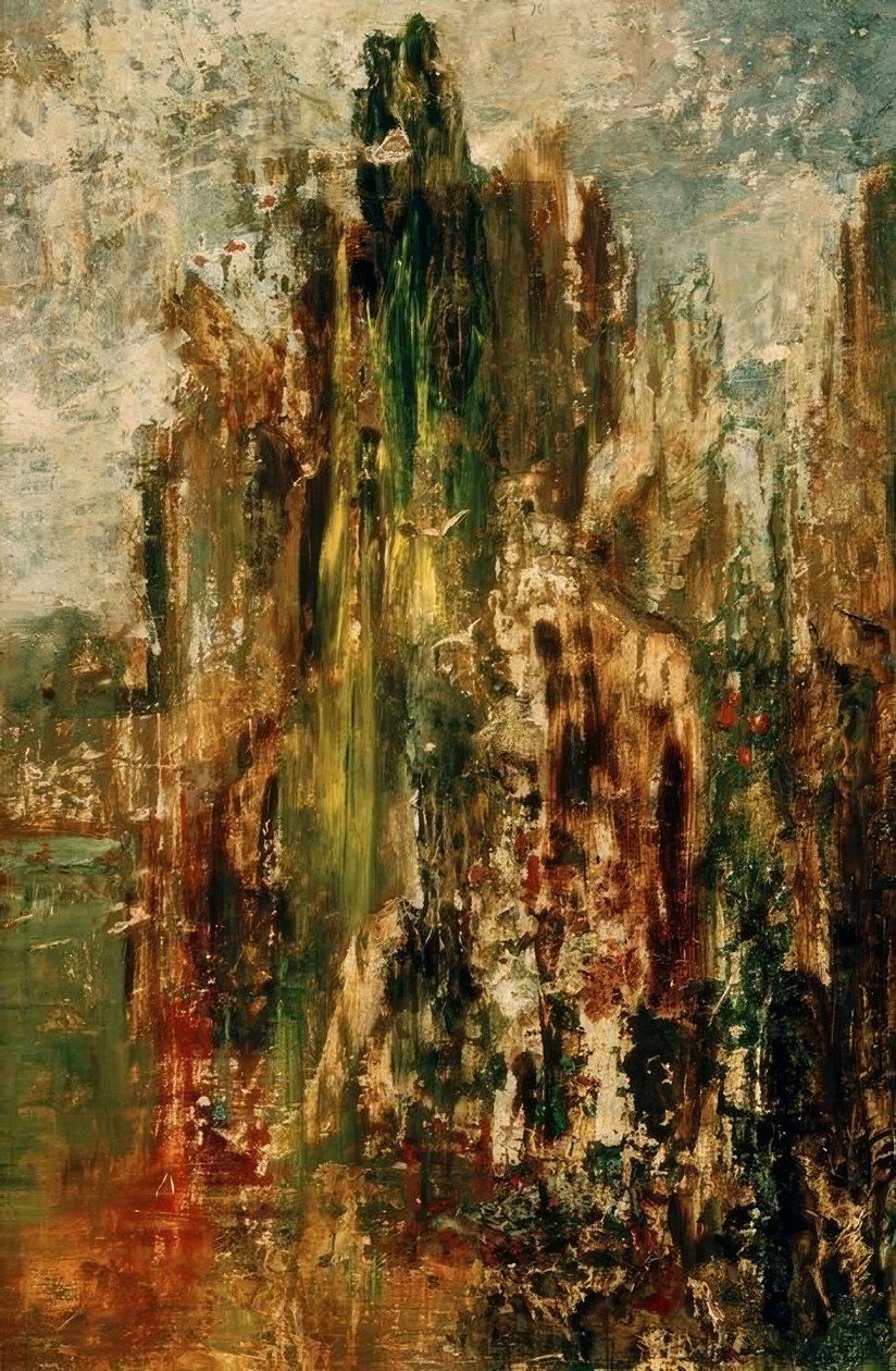 Paisagem. Desbaste (na Esfinge) de Gustave Moreau