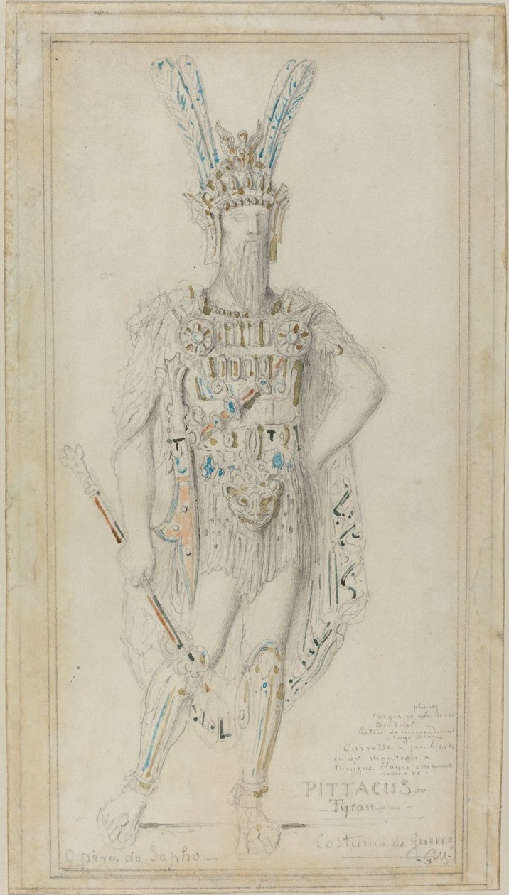 Pittacus o Tirano em traje de guerra de Gustave Moreau