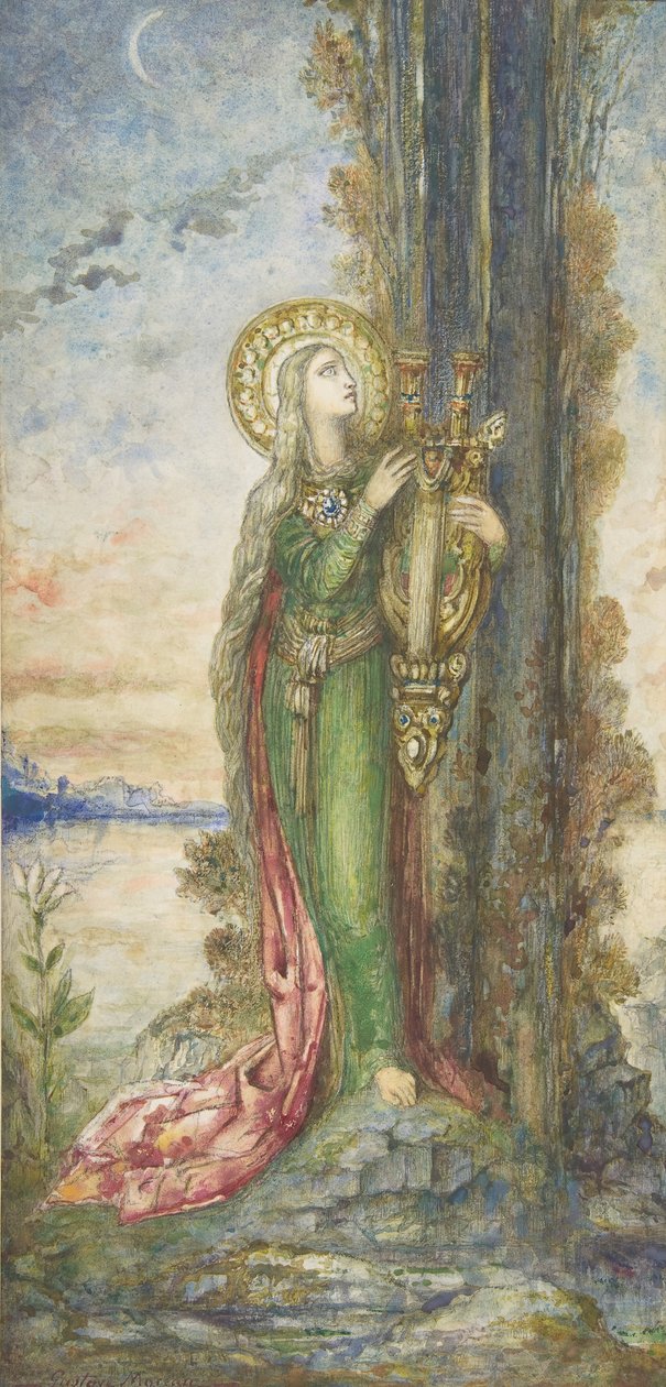 Santa Cecília, c. 1890-95. de Gustave Moreau