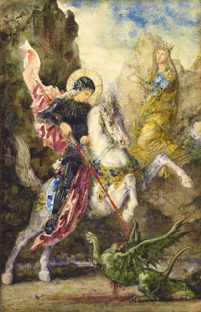 São Jorge e o Dragão de Gustave Moreau
