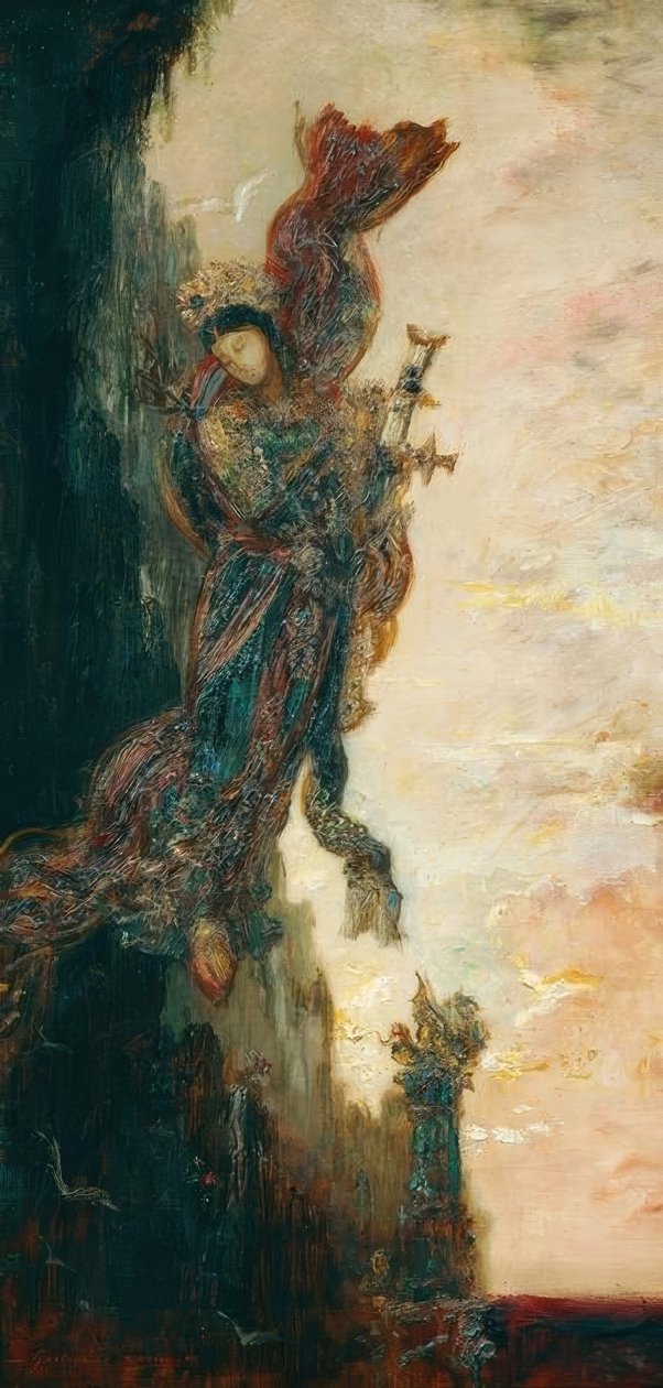 Safo caindo de Gustave Moreau