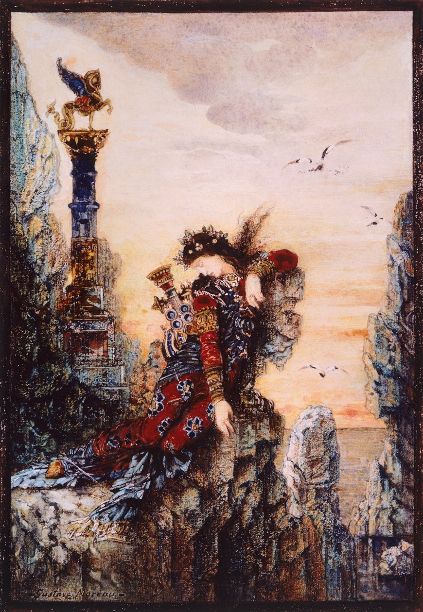 Safira, de Gustave Moreau (1826-1898), óleo sobre tela de Gustave Moreau